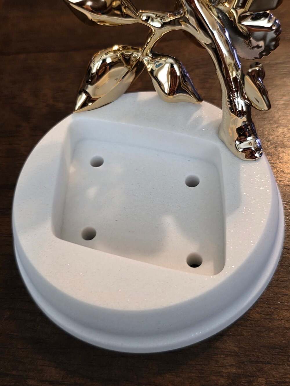 New Bath & Body Works Gold and White Butterfly Gentle Foaming Hand Soap Holder - Picture 3 of 4